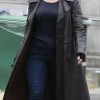 Alice Eve Cult Killer 2024 Cassie Holt Brown Trench Coat