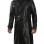 Augusta Guys Double-Breasted Black Leather Coat