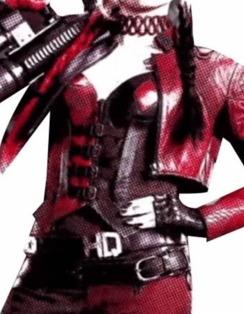 Harley Quinn Suicide Squad Kill the Justice League Cropped Leather Jacket