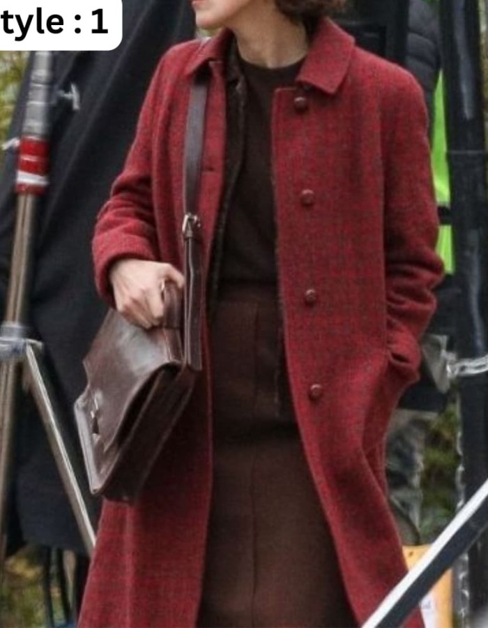 Boston Strangler 2023 Keira Knightley Wool Trench Coat