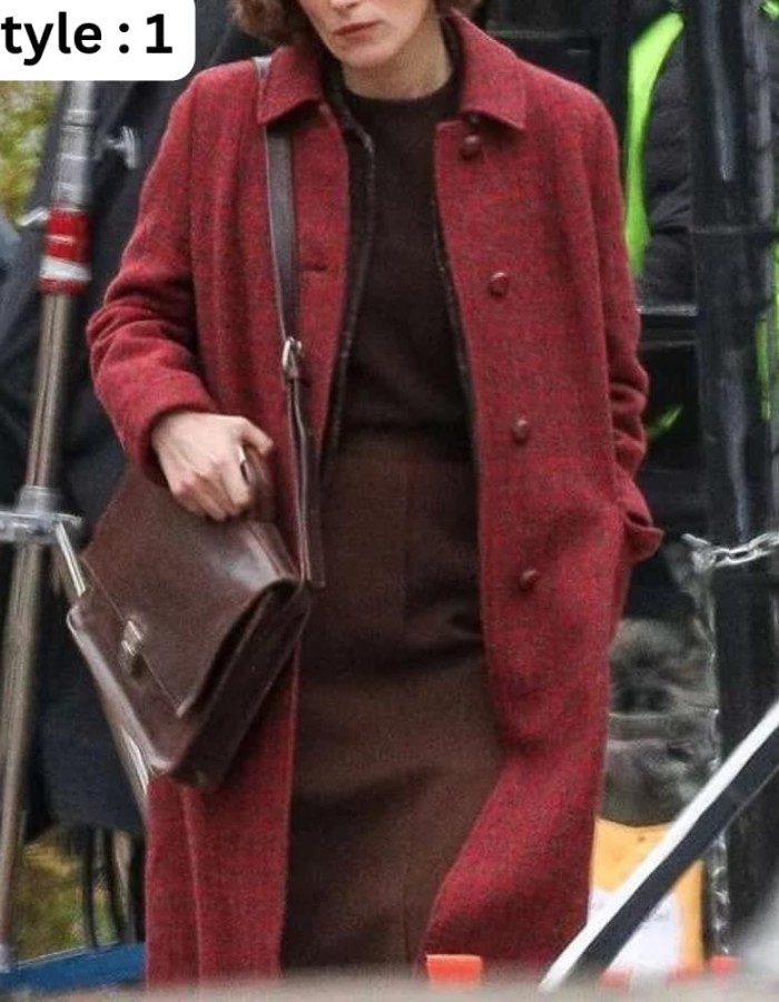 Boston Strangler 2023 Keira Knightley Wool Trench Coat
