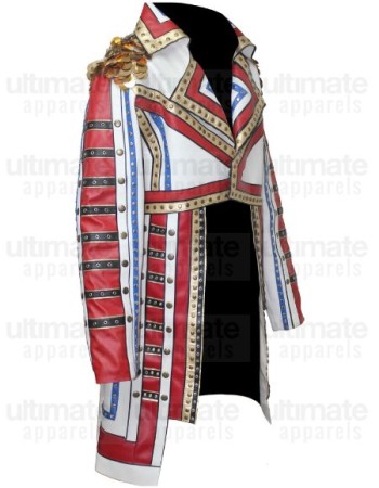 WWE Cody Rhodes White Military Leather Coat