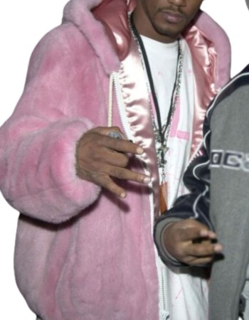 American Rapper Cam Ron Pink Fur Coat