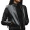 Jessica Alba Women Black Leather Jacket