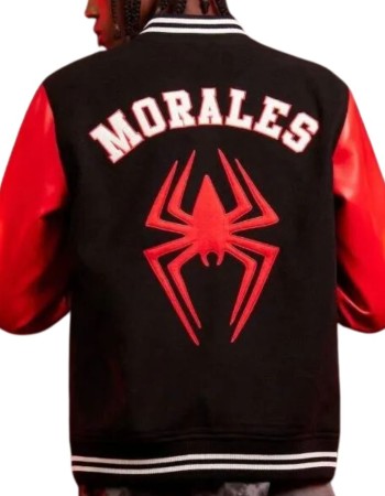 Across The Spider-Verse Miles Morales Bomber Wool Jacket