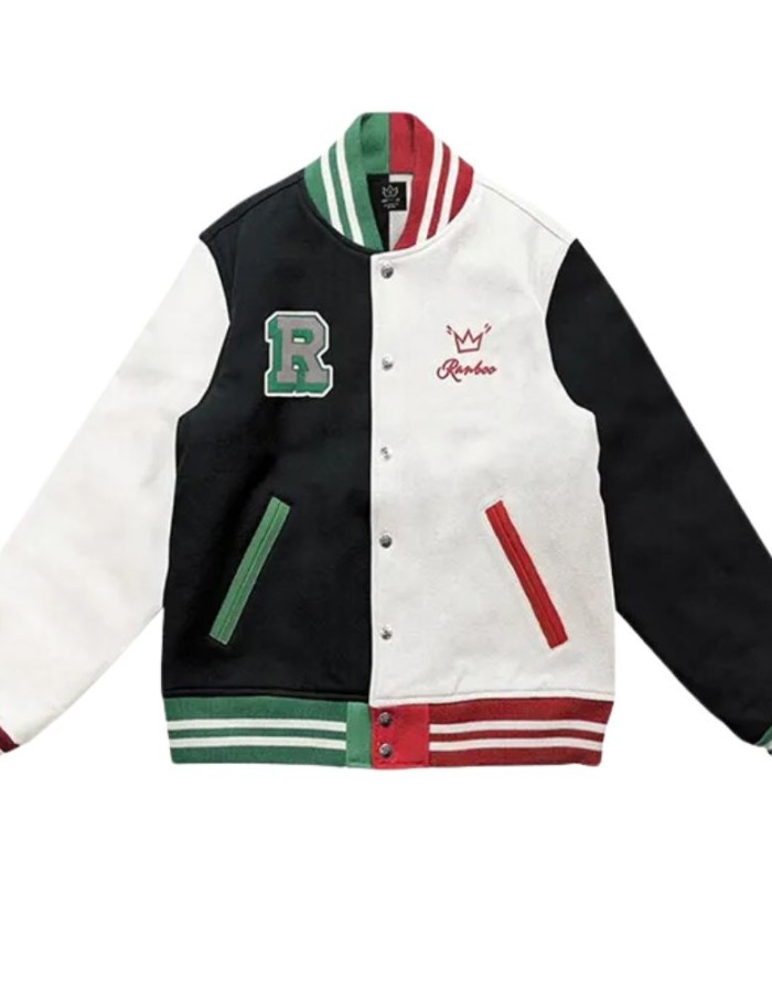 Ranboo Multi-color Wool Varsity Jacket