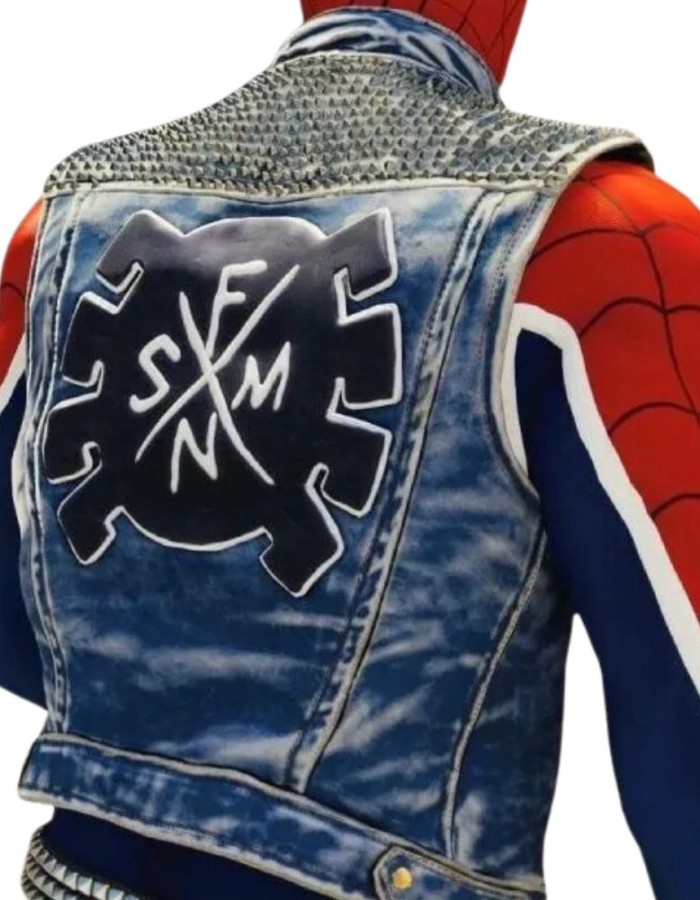 Across The Spider-Verse Spider-Punk Denim Vest