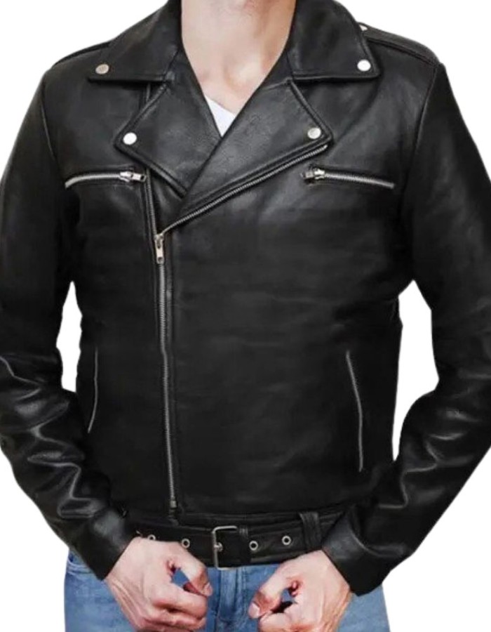 The Walking Dead Jeffrey Dean Morgan Negan Leather Jacket