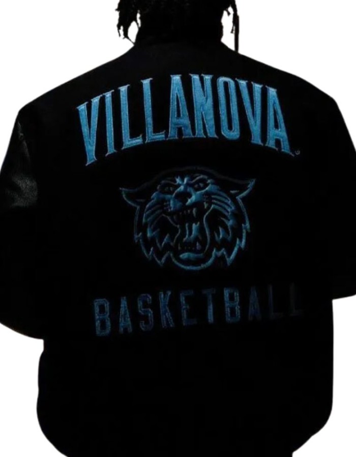 Jalen Brunson Villanova Black Wool Jacket