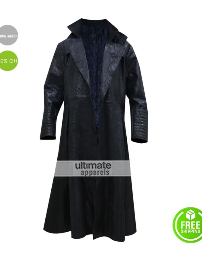Morpheus The Matrix Laurence Fishburne Alligator Coat