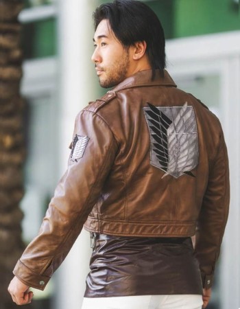 Men's Scouting Legion Attack On Titan Leather Jacket