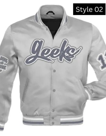 Geeks Retro University Multicolor Varsity Jacket