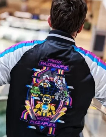 FNAF Security Breach Multicolor Satin Jacket