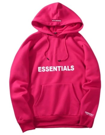 Fear Of God Essentials Pink Hoodie