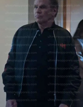 Cobra Kai S06 Martin Kove John Kreese Black Jacket