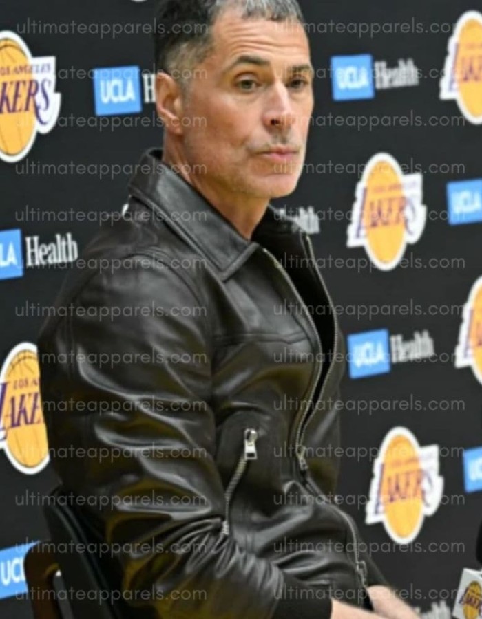 Rob Pelinka Leather Jacket