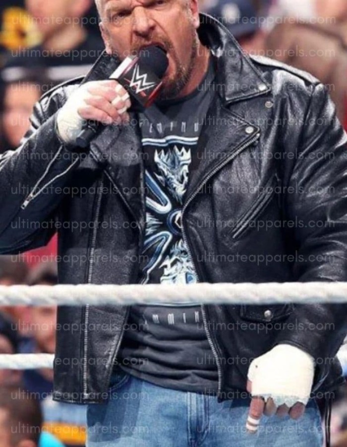 WWE Wrestle Triple H Leather Jacket