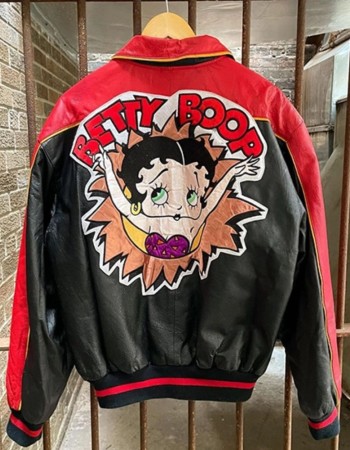 90s Betty Boop Leather Jacket