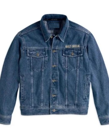 Harley Davidson Denim Biker Jacket