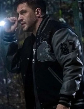 Venom 2 Tom Hardy Detroit Lions Varsity Jacket