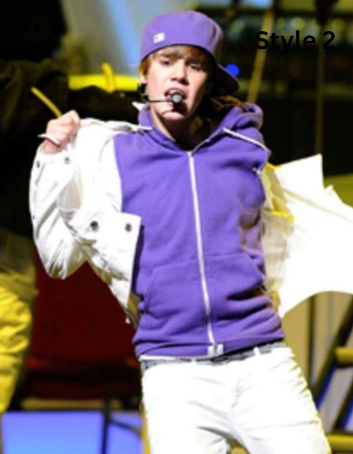Justin Bieber Pullover Purple Hoodie