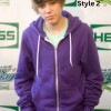 Justin Bieber Pullover Purple Hoodie