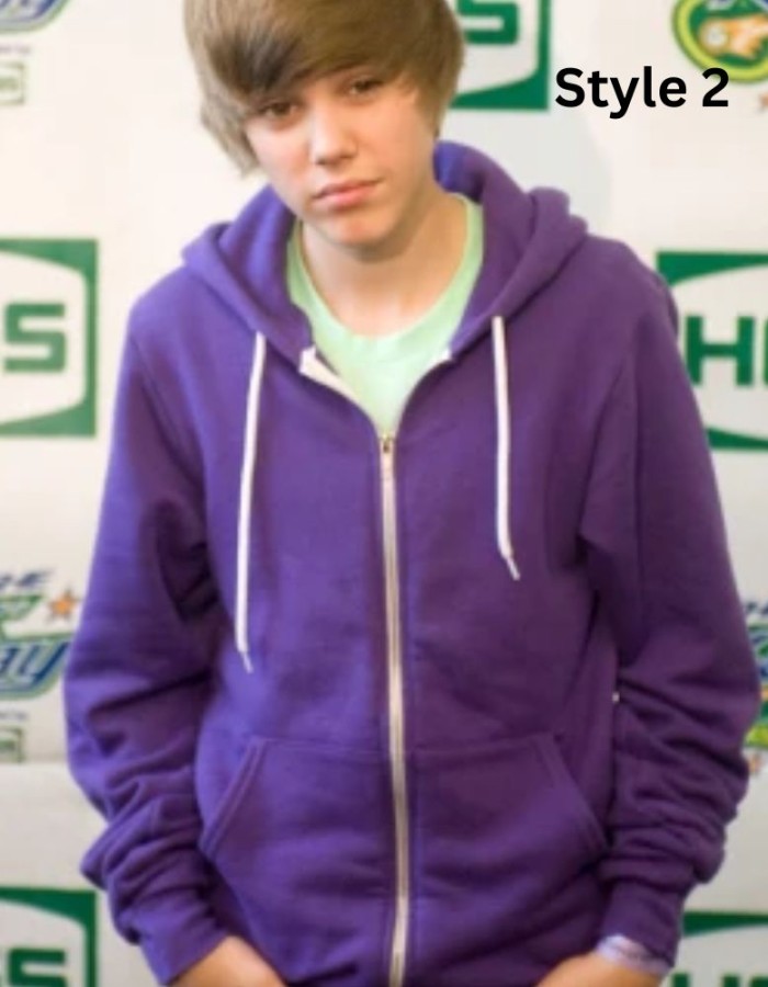 Justin Bieber Pullover Purple Hoodie