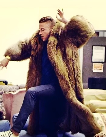 Macklemore Brown Faux Fur Coat