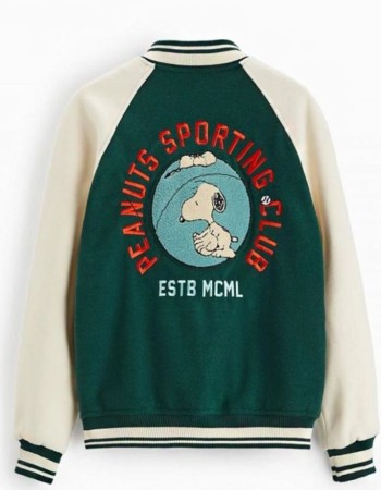 Peanuts Snoopy Patch Bomber Jacket