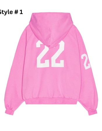 Balenciaga Pink Polo Zip-Up Hoodie