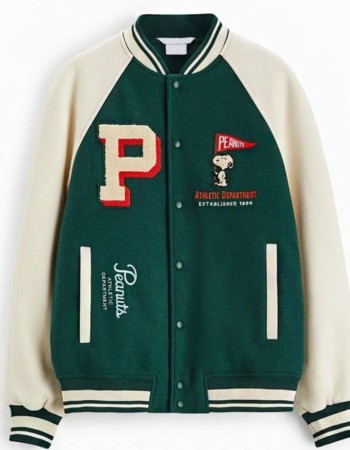 Peanuts Snoopy Patch Bomber Jacket