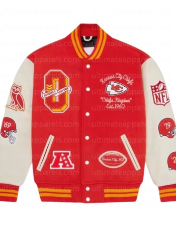 OVO x NFL Kansas City Chiefs Varsity Jacket