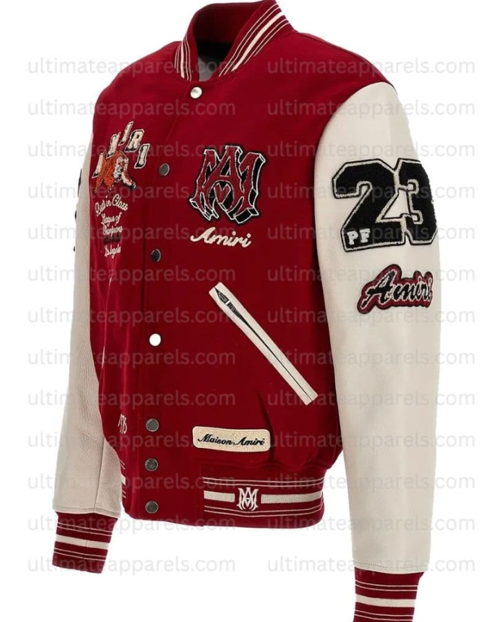 Amiri Red Varsity Jacket