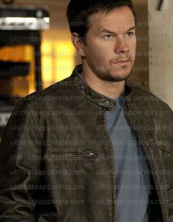Contraband Chris Farraday Mark Wahlberg Brown Leather Jacket