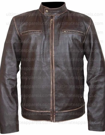Contraband Chris Farraday Mark Wahlberg Brown Leather Jacket