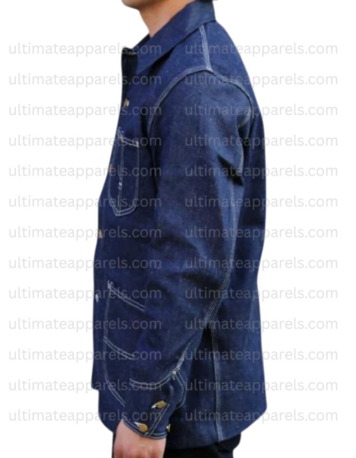 The Thursday Murder Club 2025 Pierce Brosnan Ron Denim Jacket