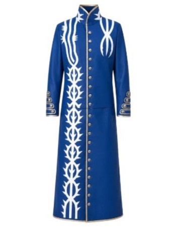 Devil May Cry Vergil Blue Leather Coat