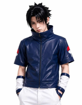 Naruto Sasuke Uchiha Short Sleeve Jacket