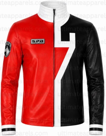 Power Rangers SPD Jack Landors Red Ranger Leather Jacket