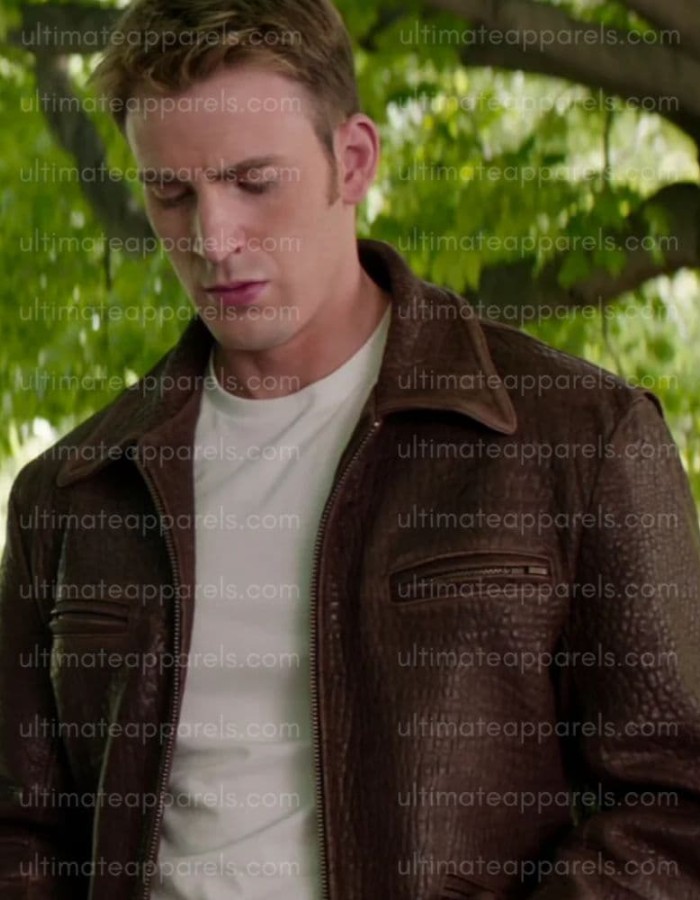Steve Rogers Captain America Brown Leather Jacket