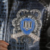 Pelle Pelle No Retreat No Surrender Blue Crocodile Embossed Leather Jacket