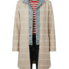 Shrinking S03 Christa Miller Liz Beige Long Coat