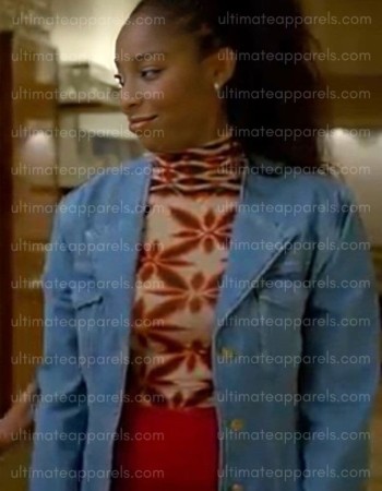 Shrinking S02 Jessica Williams Gaby Denim Blue Jacket