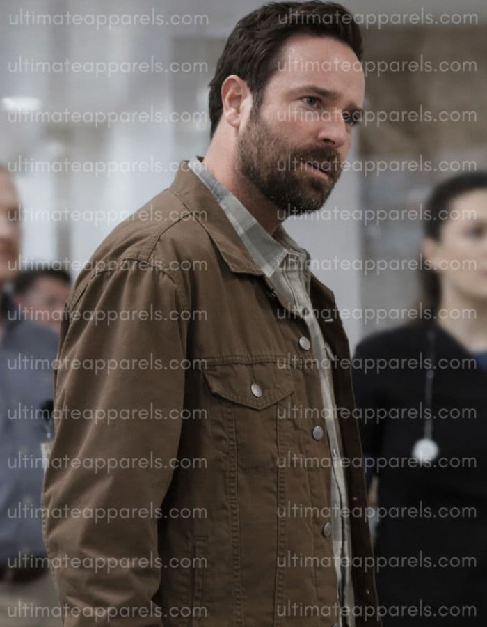 The Pitt S02 Patrick Mulvey Benny Connors Brown Jacket