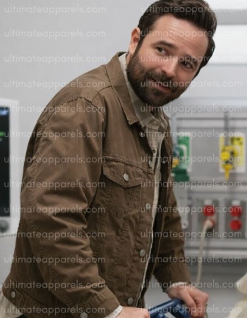 The Pitt S02 Patrick Mulvey Benny Connors Brown Jacket