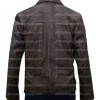 Mortal Kombat X Jason Voorhees Distressed Leather Jacket