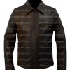 Bruce Willis Brown Distressed Leather Jacket