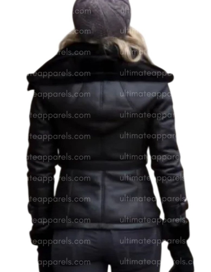 Once Upon A Time Jennifer Morrison Emma Swan Hooded Leather Jacket