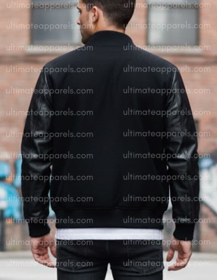 Men's Black Varsity Jacket