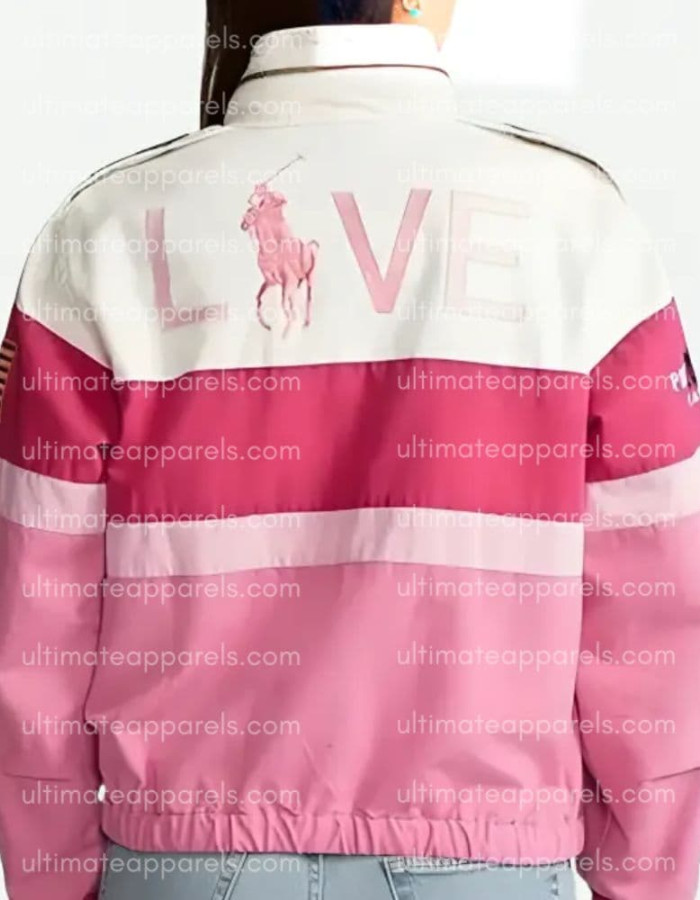 Ralph Lauren Pink Polo Racer Jacket